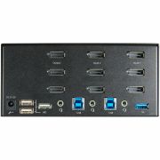 Image de StarTech.com Commutateur KVM DisplayPort 2 Ports pour 3 Moniteurs - 4K 60Hz UHD HDR - KVM de Bureau DP 1.2 avec Hub USB 3.0 2 ports (5Gbps) et 4 Ports USB 2.0 HID, Audio - C ... (SV231TDPU34K)