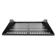 Image de StarTech.com Étagère Rack 19 pouces 2U - Plateau Rackable Universel Ventilé - Étagère Baie de Brassage - Étagère Cantilever Rack 19" - Capacité 91kg - Rangement Rack ... (SHELF-2U-20-CENTER-V)