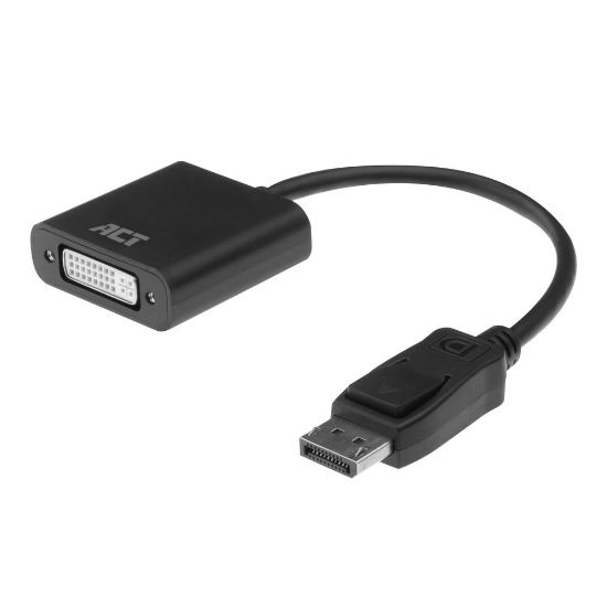 Image de ACT câble vidéo et adaptateur 0,15 m DisplayPort DVI-D Noir (AC7510)