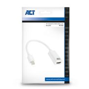 Image de ACT câble vidéo et adaptateur 0,15 m Mini DisplayPort HDMI Type A (Standard) Blanc (AC7525)