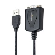 Image de StarTech.com Câble USB vers RS232 de 1m - Câble Convertisseur USB vers RS232 DB9 Mâle avec Rétention du Port COM - Prolific IC - Adaptateur USB vers Série pour PLC/Impr ... (1P3FPC-USB-SERIAL)
