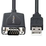 Image de StarTech.com Câble USB vers RS232 de 1m - Câble Convertisseur USB vers RS232 DB9 Mâle avec Rétention du Port COM - Prolific IC - Adaptateur USB vers Série pour PLC/Impr ... (1P3FPC-USB-SERIAL)