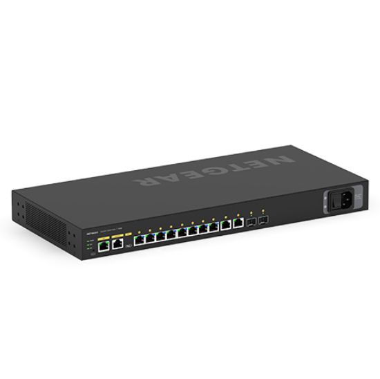 Image de NETGEAR M4250-10G2F Géré L2/L3 Gigabit Ethernet (10/100/1000) Connexion Ethernet, supportant l'alimentation via ce port (PoE) 1U Noir (GSM4212P-100EUS)