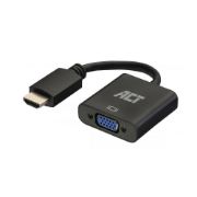 Image de ACT câble vidéo et adaptateur 0,23 m HDMI Type A (Standard) VGA (D-Sub) Noir (AC7535)