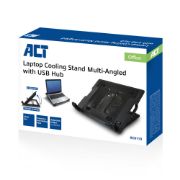Image de ACT système de refroidissement pour ordinateurs portables 43,9 cm (17.3") 1000 tr/min Noir (AC8110)