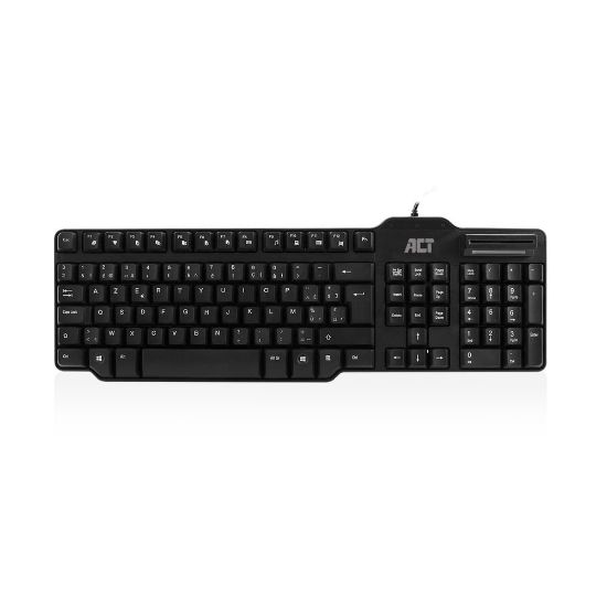 Image de ACT clavier Bureau USB AZERTY Belge Noir (AC5475)
