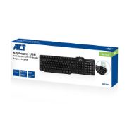 Image de ACT clavier Bureau USB AZERTY Belge Noir (AC5475)