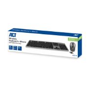 Image de ACT clavier Souris incluse Universel RF sans fil QWERTY US International Noir (AC5710)