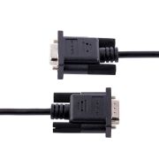 Image de StarTech.com Câble Série RS232 Null Modem de 3m - Cordon DB9 Mâle Femelle - Câble Série Croisé avec Blindage Al-Mylar - Port série COM, Compatible avec les Appareils ... (9FMNM-3M-RS232-CABLE)