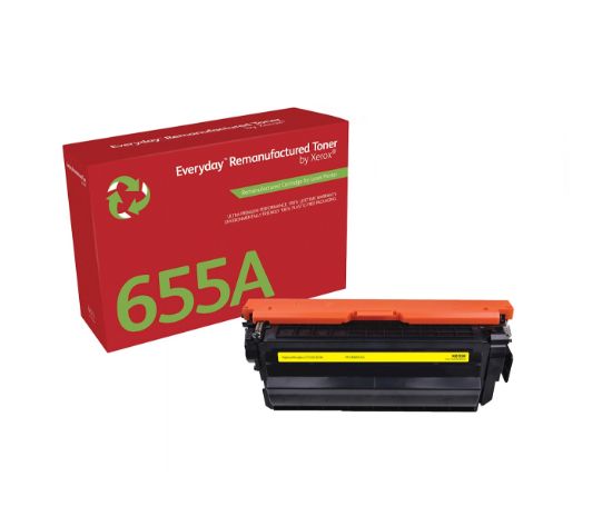 Image de Toner remanufacturé Jaune Everyday™ de Xerox compatible avec HP 655A (CF452A), Capacité standard (006R04345)