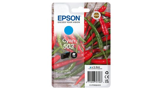 Image de Epson 503 cartouche d'encre 1 pièce(s) Original Rendement standard Bleu (C13T09Q24010)