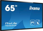 Image de iiyama Écran d'affichage dynamique En forme de kiosk 163,8 cm (64.5") LED 500 cd/m² 4K Ultra HD Noir Écran tactile Intégré dans le processeur Android 8.0 24/7 (T6562AS-B1)