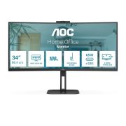 Image de AOC V5 écran plat de PC 86,4 cm (34") 3440 x 1440 pixels Wide Quad HD LED Noir (CU34V5C/BK)