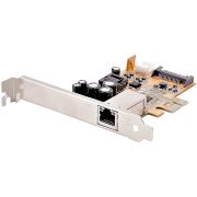 Image de StarTech.com Carte Réseau PCI Express x1 - Carte Ethernet PCIe avec RJ45, 30W 802.3at PoE LAN NIC pour Ordinateur de Bureau/Serveurs - Adaptateur Réseau 2.5GB avec Support à ... (ST1000PEXPSE)