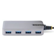 Image de StarTech.com Hub USB-C à 4 Ports - 4x USB-A, 5Gbps - Alimenté par Bus - Hub USB 3.0 avec Câble de 30 cm - Mini Hub USB Type-C - Hub USB de Bureau, USB C vers USB A (5G4AB-USB-C-HUB)