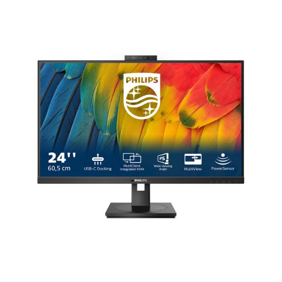 Image de Philips 5000 series écran plat de PC 60,5 cm (23.8") 1920 x 1080 pixels Full HD LCD Noir (24B1U5301H/00)