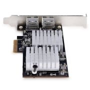 Image de StarTech.com Carte Adaptateur Réseau PCIe 10GbE à 2 Ports - Carte Ethernet PCI Express pour PC/Serveur - Carte Réseau PCIe à Six Vitesses Prise en Charge des Trames Jumbo - ... (ST10GSPEXNDP2)