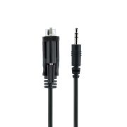Image de StarTech.com Câble Série DB9 vers 3.5mm de 1m - Câble RS232 DB9 Mâle à 3.5mm - Adaptateur Série DB9 à 3.5mm pour le Calibrage de Projecteurs, d'Enseignes Numériques et ... (9M351M-RS232-CABLE)