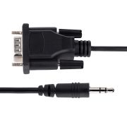 Image de StarTech.com Câble Série DB9 vers 3.5mm de 1m - Câble RS232 DB9 Mâle à 3.5mm - Adaptateur Série DB9 à 3.5mm pour le Calibrage de Projecteurs, d'Enseignes Numériques et ... (9M351M-RS232-CABLE)