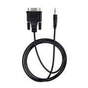 Image de StarTech.com Câble Série DB9 vers 3.5mm de 1m - Câble RS232 DB9 Mâle à 3.5mm - Adaptateur Série DB9 à 3.5mm pour le Calibrage de Projecteurs, d'Enseignes Numériques et ... (9M351M-RS232-CABLE)