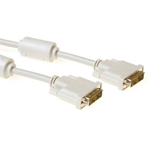 Image de ACT High quality DVI-D connection cable male - male 1.8 m câble DVI 1,8 m Ivoire (AK3620)