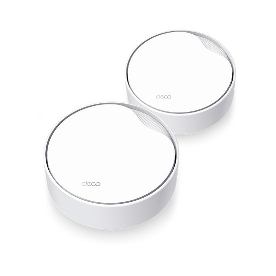 Image de TP-Link système Wi-Fi maillé Bi-bande (2,4 GHz / 5 GHz) Wi-Fi 6 (802.11ax) Blanc Interne (DECO X50-POE(2-PACK))