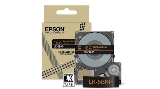 Image de Epson LK-5BKP Noir, Or (C53S672095)