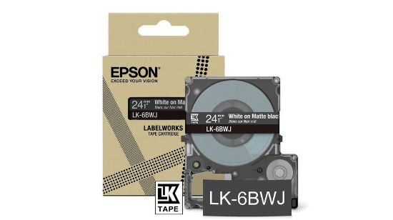 Image de Epson LK-6BWJ Noir, Blanc (C53S672084)