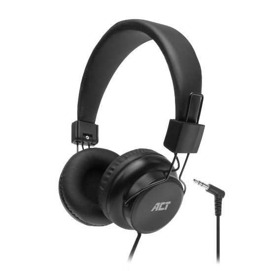 Image de ACT casque Casques Avec fil Arceau Musique Noir (AC9300)