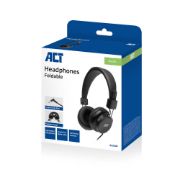 Image de ACT casque Casques Avec fil Arceau Musique Noir (AC9300)