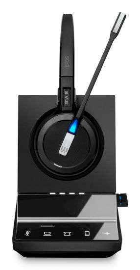Image de EPOS IMPACT SDW 5016 - EU/UK/AUS Casque Sans fil Crochets auriculaires, Arceau Bureau/Centre d'appels Noir (1001024)