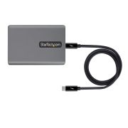 Image de StarTech.com Adaptateur Thunderbolt 3 vers Ethernet, 10GbE - Multi-Gigabit, Adaptateur Réseau Thunderbolt 3 vers RJ45 - 10GBASE-T/5-2.5GBASE-T NIC - Adaptateur Ethernet PC Portab ... (TB310G2)