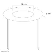 Image de Neomounts Rosace encastrable au plafond - diam. 52 mm (FPMA-CRS5)