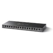 Image de TP-Link commutateur réseau Non-géré Gigabit Ethernet (10/100/1000) Connexion Ethernet, supportant l'alimentation via ce port (PoE) Noir (TL-SG116P)