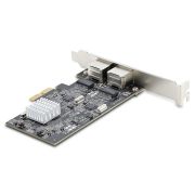 Image de StarTech.com Carte Réseau PCIe à 2 Ports 2,5 Gbps NBASE-T, Intel I225-V - Carte Réseau pour PC - Carte Réseau Ethernet Multi-Gigabit - Carte LAN Serveur PCI Express 2 ... (PR22GI-NETWORK-CARD)