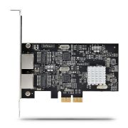 Image de StarTech.com Carte Réseau PCIe à 2 Ports 2,5 Gbps NBASE-T, Intel I225-V - Carte Réseau pour PC - Carte Réseau Ethernet Multi-Gigabit - Carte LAN Serveur PCI Express 2 ... (PR22GI-NETWORK-CARD)
