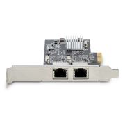 Image de StarTech.com Carte Réseau PCIe à 2 Ports 2,5 Gbps NBASE-T, Intel I225-V - Carte Réseau pour PC - Carte Réseau Ethernet Multi-Gigabit - Carte LAN Serveur PCI Express 2 ... (PR22GI-NETWORK-CARD)