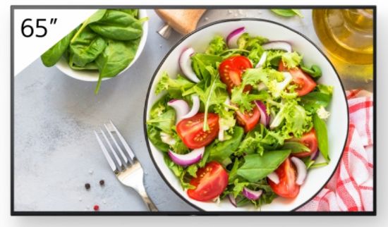 Image de Sony Écran d'affichage dynamique Écran plat de signalisation numérique 165,1 cm (65") LCD Wifi 550 cd/m² 4K Ultra HD Noir Android 24/7 (FW-65BZ35L)