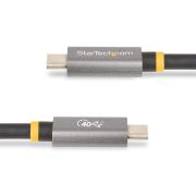 Image de StarTech.com Câble USB4 de 1m 40Gbps, 240W (5A) Power Delivery, 8K 120Hz/4K 240Hz DP Alt Mode, Câble USB-C Certifié USB-IF - Compatible Thunderbolt (CC1M-40G-USB-CABLE)