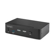 Image de StarTech.com Switch KVM DisplayPort 2 Ports - 8K 60H/4K 144Hz, Écran Unique, DisplayPort 1.4, 2 Ports USB 3.0, 4x USB 2.0 HID, Commutateur KVM, Commutation par Bouton ... (D86A2-2-PORT-8K-KVM)