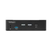 Image de StarTech.com Switch KVM DisplayPort 2 Ports - 8K 60H/4K 144Hz, Écran Unique, DisplayPort 1.4, 2 Ports USB 3.0, 4x USB 2.0 HID, Commutateur KVM, Commutation par Bouton ... (D86A2-2-PORT-8K-KVM)