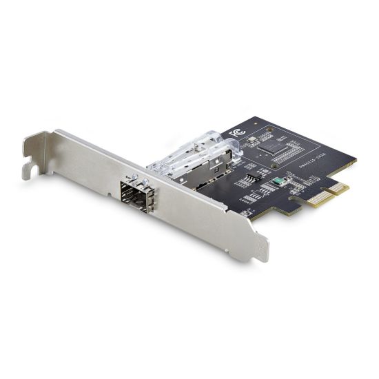 Image de StarTech.com Carte Réseau GbE SFP à 1 Port, PCIe 2.1 x1, Intel I210-IS, Carte Contrôleur 1GbE, 1000BASE Cuivre/Fibre Optique, Carte Réseau Gigabit Ethernet NIC, Backp ... (P011GI-NETWORK-CARD)