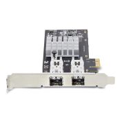 Image de StarTech.com Carte Réseau GbE SFP à 2 Port, PCIe 2.0 x1, Intel I350-AM2, Carte Contrôleur 2x 1GbE, 1000BASE Cuivre/Fibre Optique, Carte Réseau Gigabit Ethernet NIC, B ... (P021GI-NETWORK-CARD)