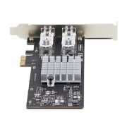 Image de StarTech.com Carte Réseau GbE SFP à 2 Port, PCIe 2.0 x1, Intel I350-AM2, Carte Contrôleur 2x 1GbE, 1000BASE Cuivre/Fibre Optique, Carte Réseau Gigabit Ethernet NIC, B ... (P021GI-NETWORK-CARD)