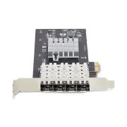 Image de StarTech.com Carte Réseau GbE SFP à 4 Ports, PCIe 2.0 x2 (Compatible x4, x8, x16), Contrôleur Intel I350-AM4 4x 1GbE, 1000BASE Cuivre/Fibre Optique, Carte Réseau Giga ... (P041GI-NETWORK-CARD)