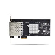 Image de StarTech.com Carte Réseau GbE SFP à 4 Ports, PCIe 2.0 x2 (Compatible x4, x8, x16), Contrôleur Intel I350-AM4 4x 1GbE, 1000BASE Cuivre/Fibre Optique, Carte Réseau Giga ... (P041GI-NETWORK-CARD)