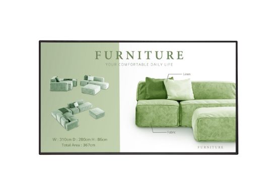 Image de LG 49UM5N-H Écran plat de signalisation numérique 124,5 cm (49") LCD Wifi 500 cd/m² 4K Ultra HD Noir WebOS 24/7 (49UM5N-H.AEU)