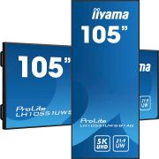 Image de iiyama Écran d'affichage dynamique Écran plat de signalisation numérique 2,66 m (104.7") LED 500 cd/m² UltraWide 5K HD Noir 24/7 (LH10551UWS-B1AG)