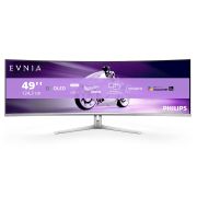 Image de Philips Evnia 8000 écran plat de PC 124,2 cm (48.9") 5120 x 1440 pixels Dual QHD QD-OLED Blanc (49M2C8900/00)