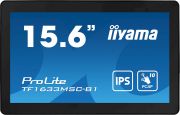 Image de iiyama ProLite écran plat de PC 39,6 cm (15.6") 1920 x 1080 pixels Full HD Écran tactile Noir (TF1633MSC-B1)